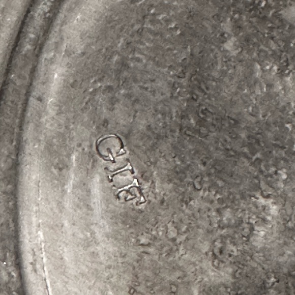 Great American Revolution 1776 Vintage Plate Solid Pewter & Porcelain inlay - Picture 9 of 10